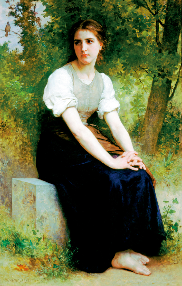  阿道夫·布格罗 Adolphe Bouguereau —— The Song of the Nightingale (1895)